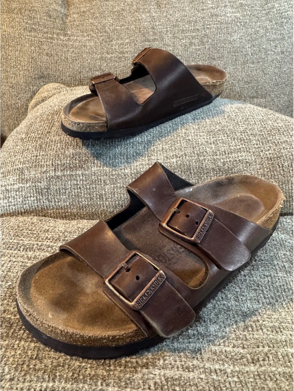 Birkenstock Arizona Soft Footbed Brown Leather Sandals Size 36 / US 5 - 5.5 - Picture 3 of 10